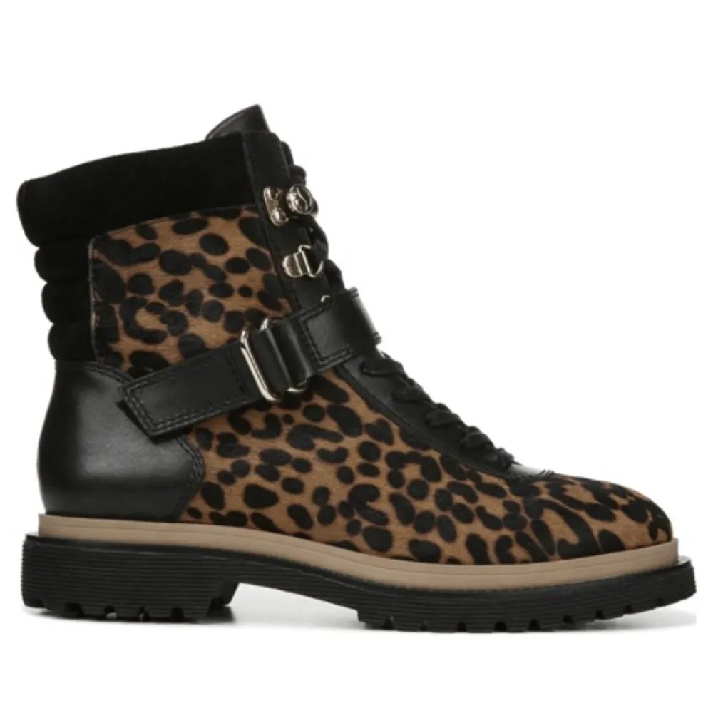 Alexia Whiskey Leopard Calf Hair Franco Sarto Ankle Boot