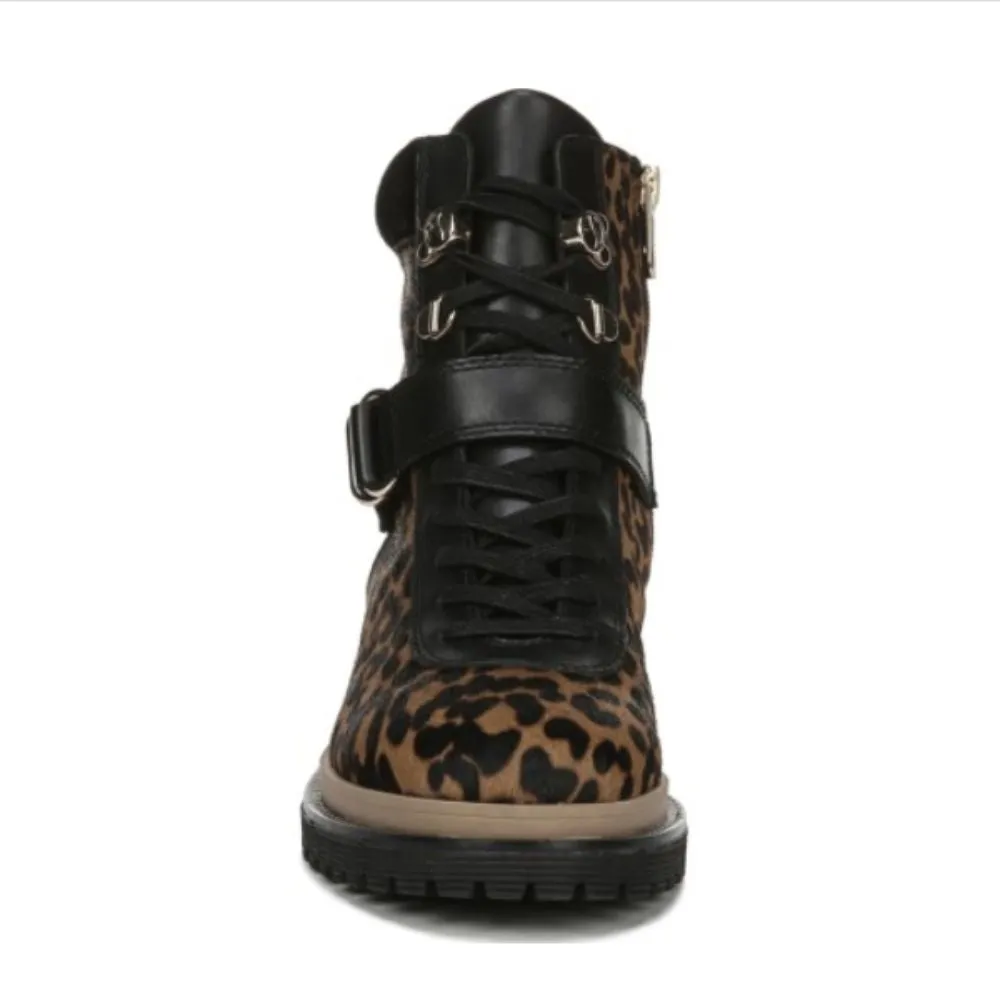 Alexia Whiskey Leopard Calf Hair Franco Sarto Ankle Boot
