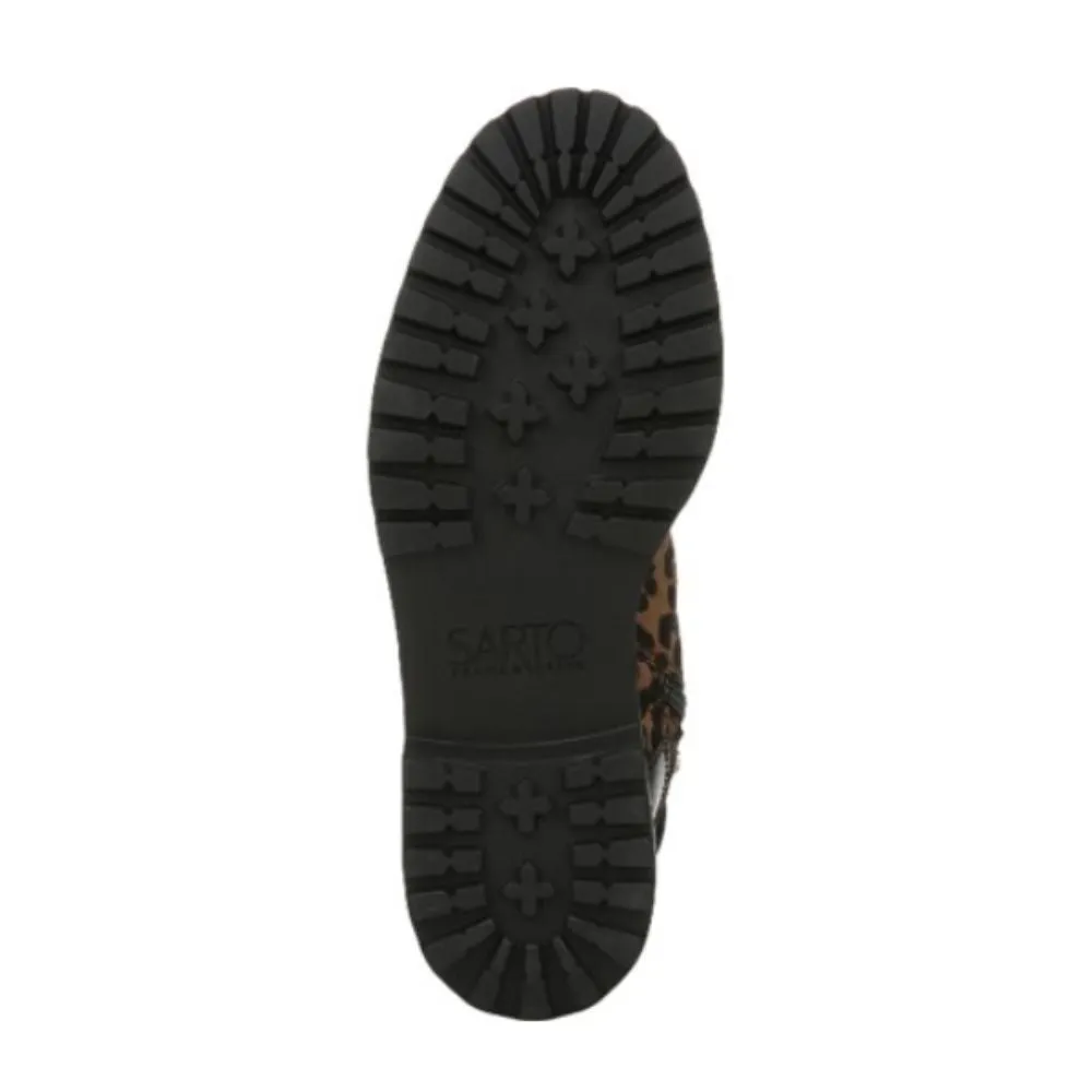 Alexia Whiskey Leopard Calf Hair Franco Sarto Ankle Boot