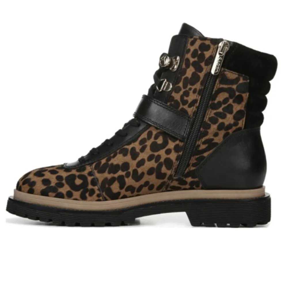 Alexia Whiskey Leopard Calf Hair Franco Sarto Ankle Boot
