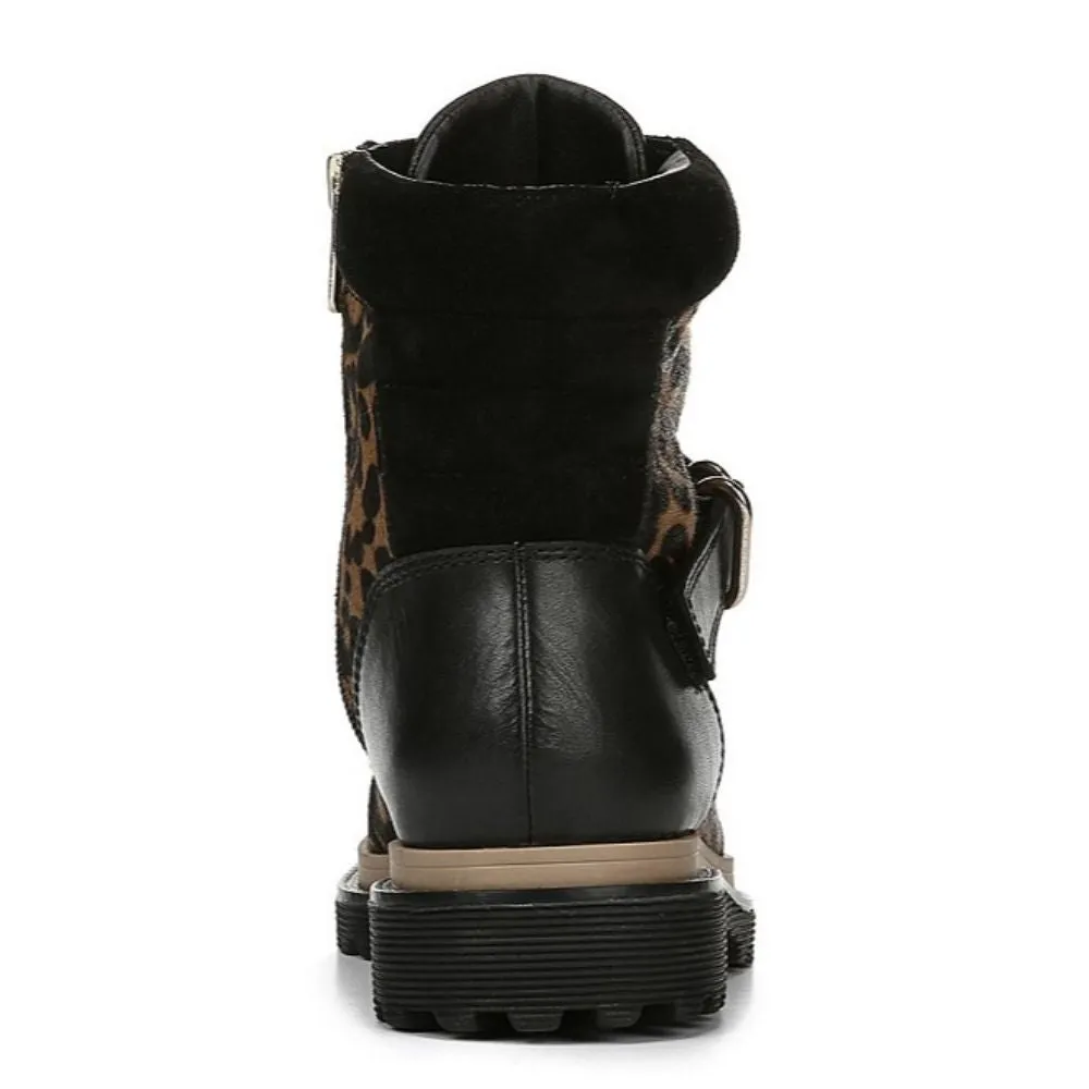 Alexia Whiskey Leopard Calf Hair Franco Sarto Ankle Boot