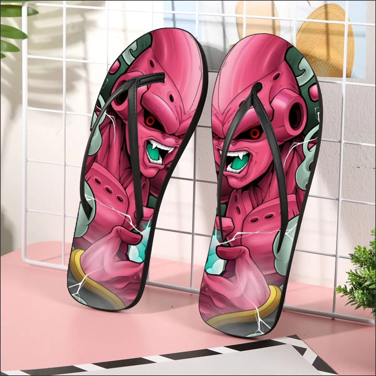 Awesome Majin Buu Attack Flip Flops