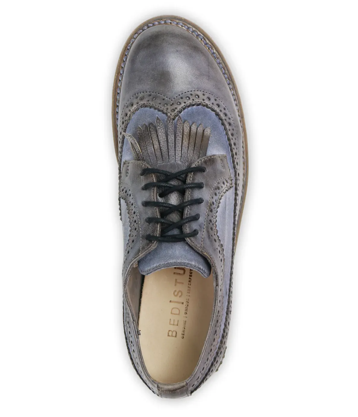 Bedstu Leather Lace Up Oxford Lita K in Alkaline