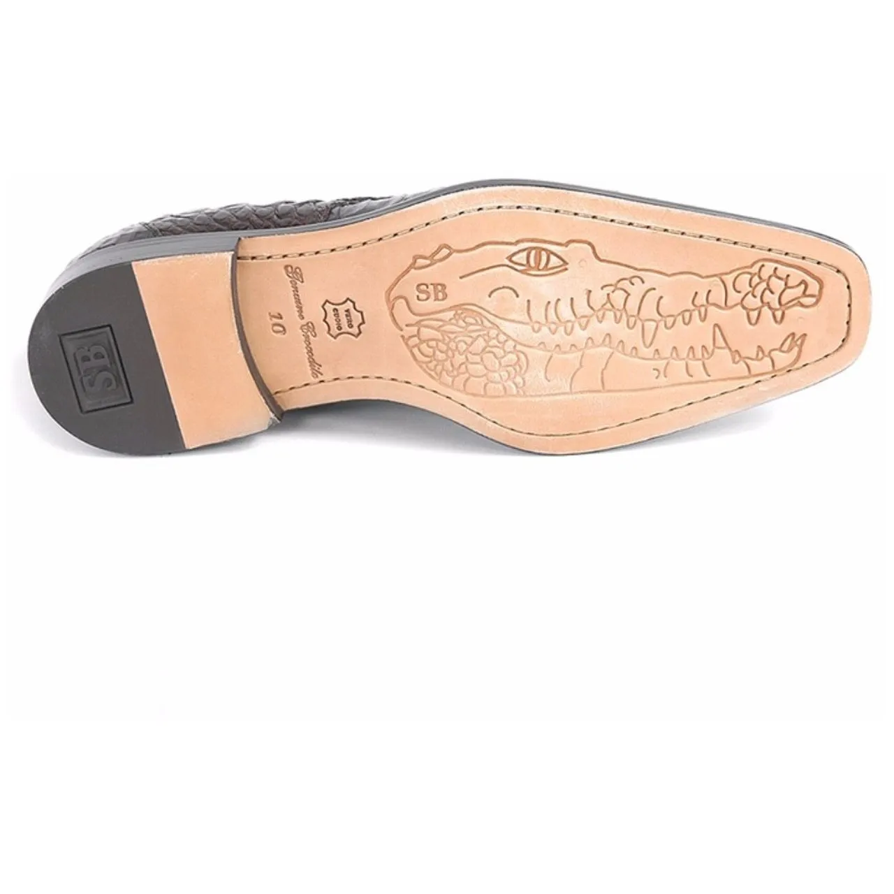 Belvedere Chapo 1465 Men's Designer Shoes Exotic Crocodile Hornback Oxfords (BV1006)