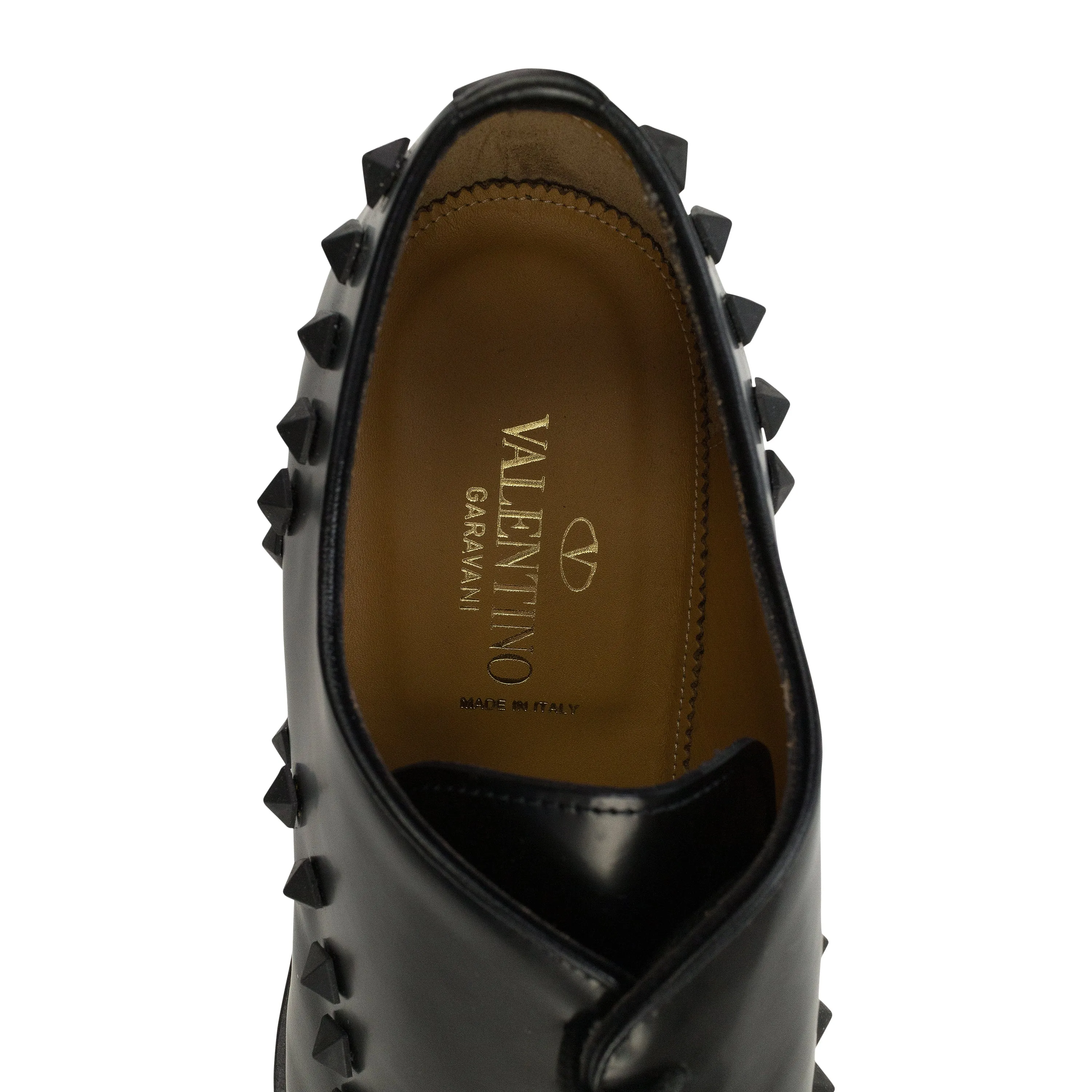 BLACK ROCKSTUD OXFORDS
