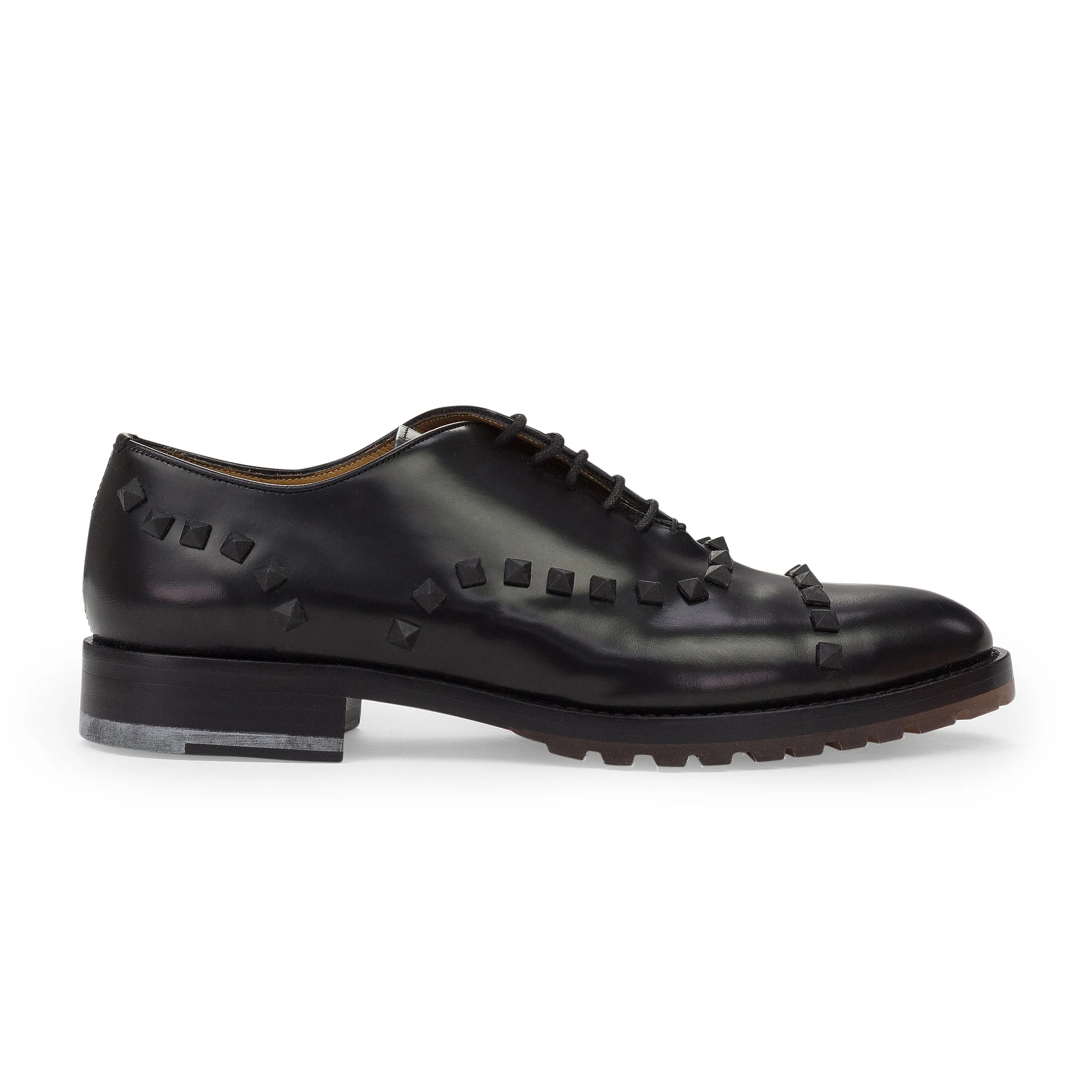 BLACK ROCKSTUD OXFORDS