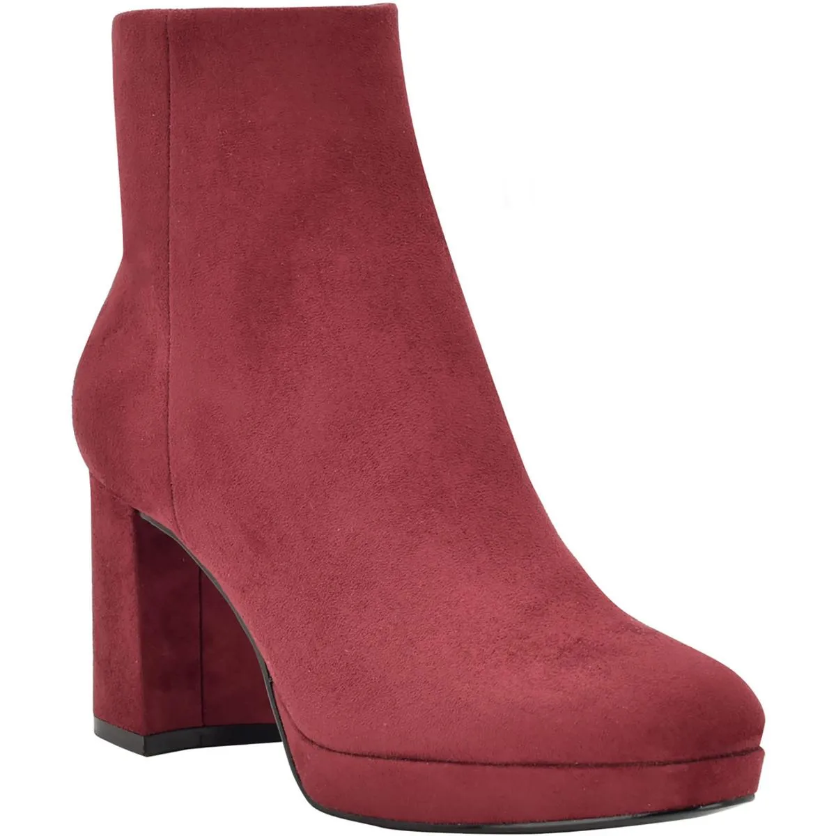 Calvin Klein Womens UDA2 Faux Suede Platform heel Ankle Boots