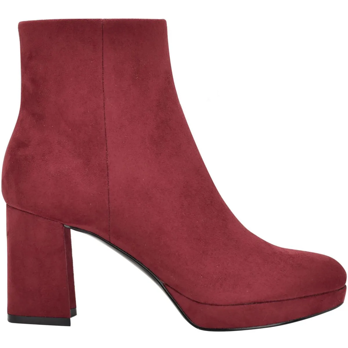 Calvin Klein Womens UDA2 Faux Suede Platform heel Ankle Boots