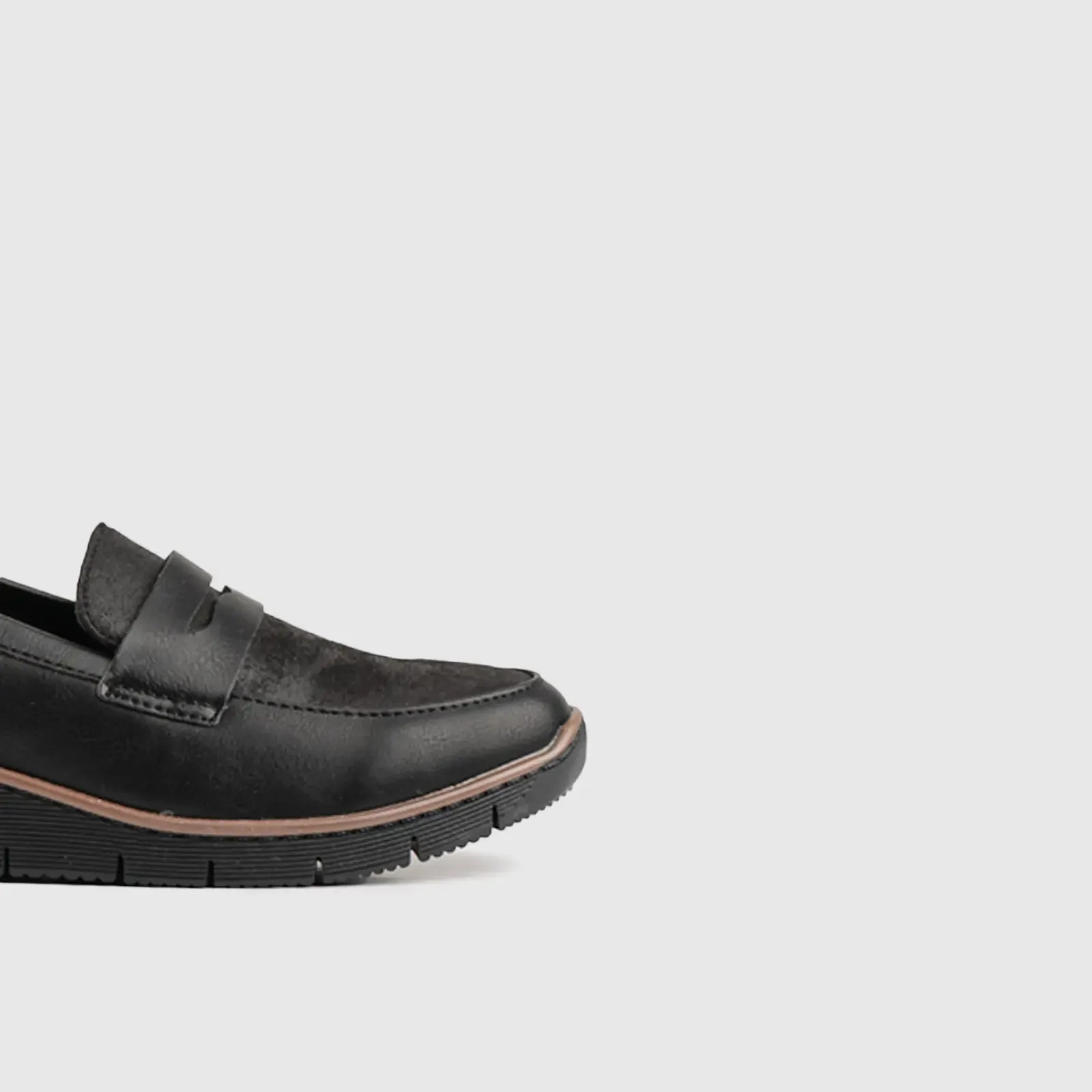 Comfort Moc Wedge Black 10566