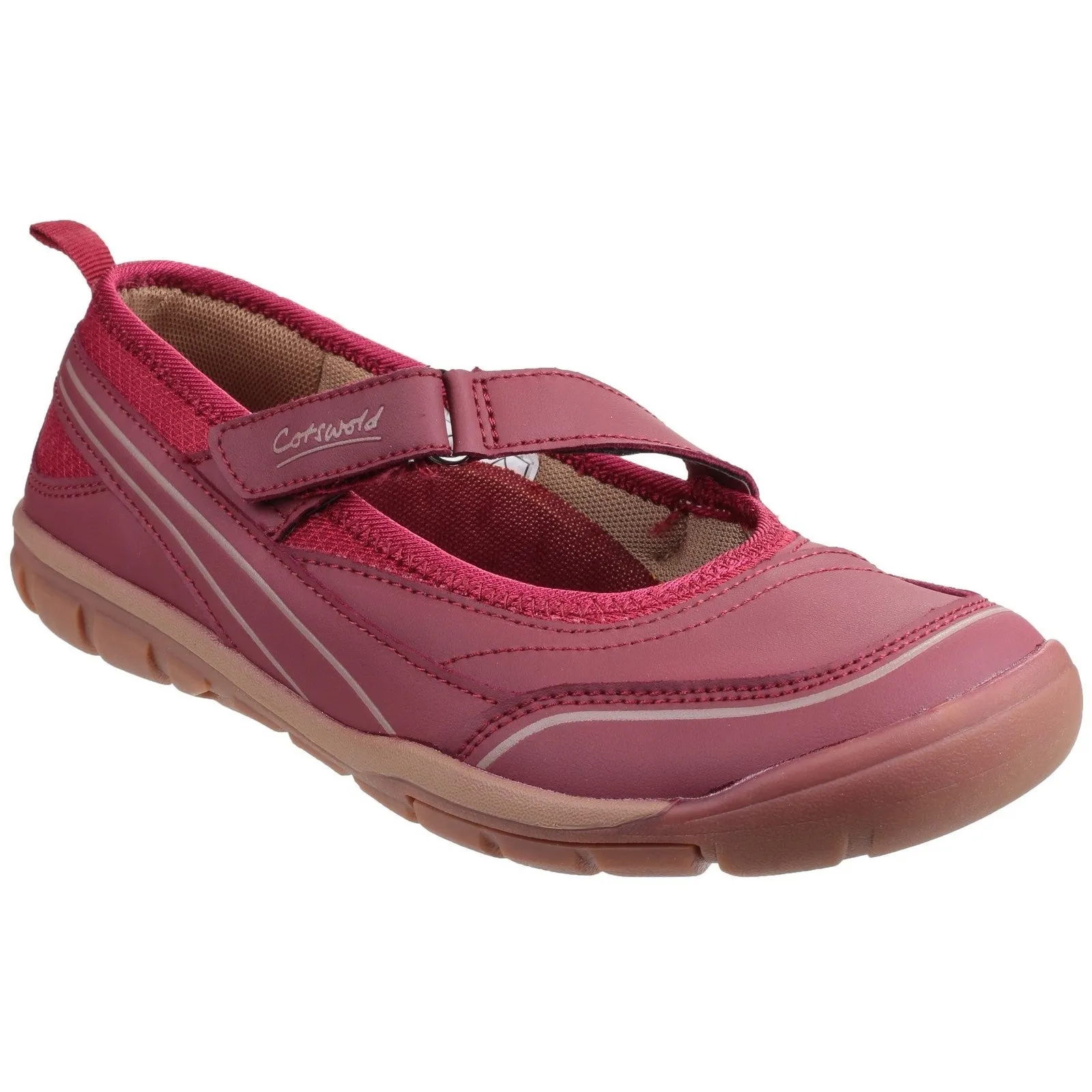 Cotswold Appleton Touch Fastening Ballet Pumps Womens