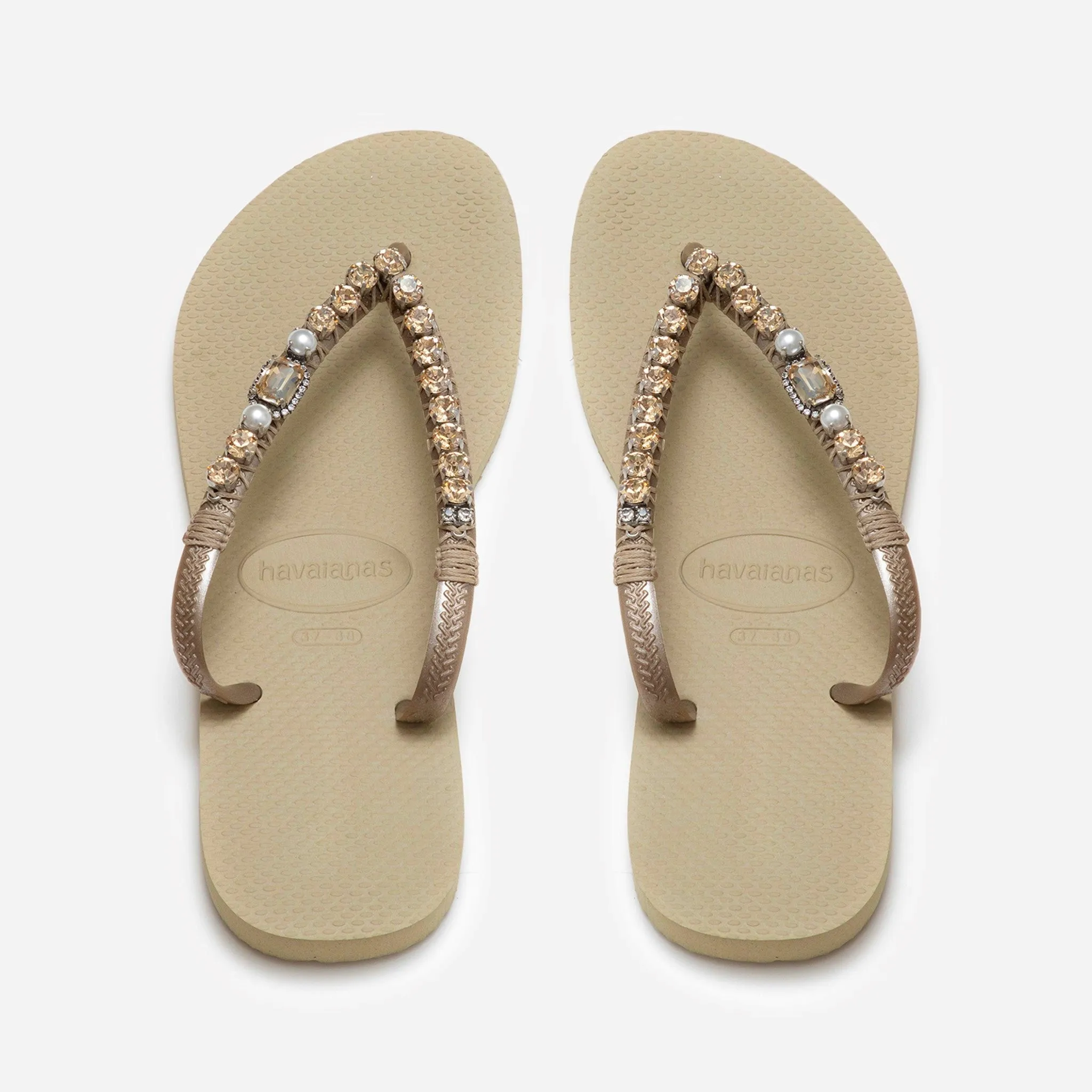 Crystal Flip Flops