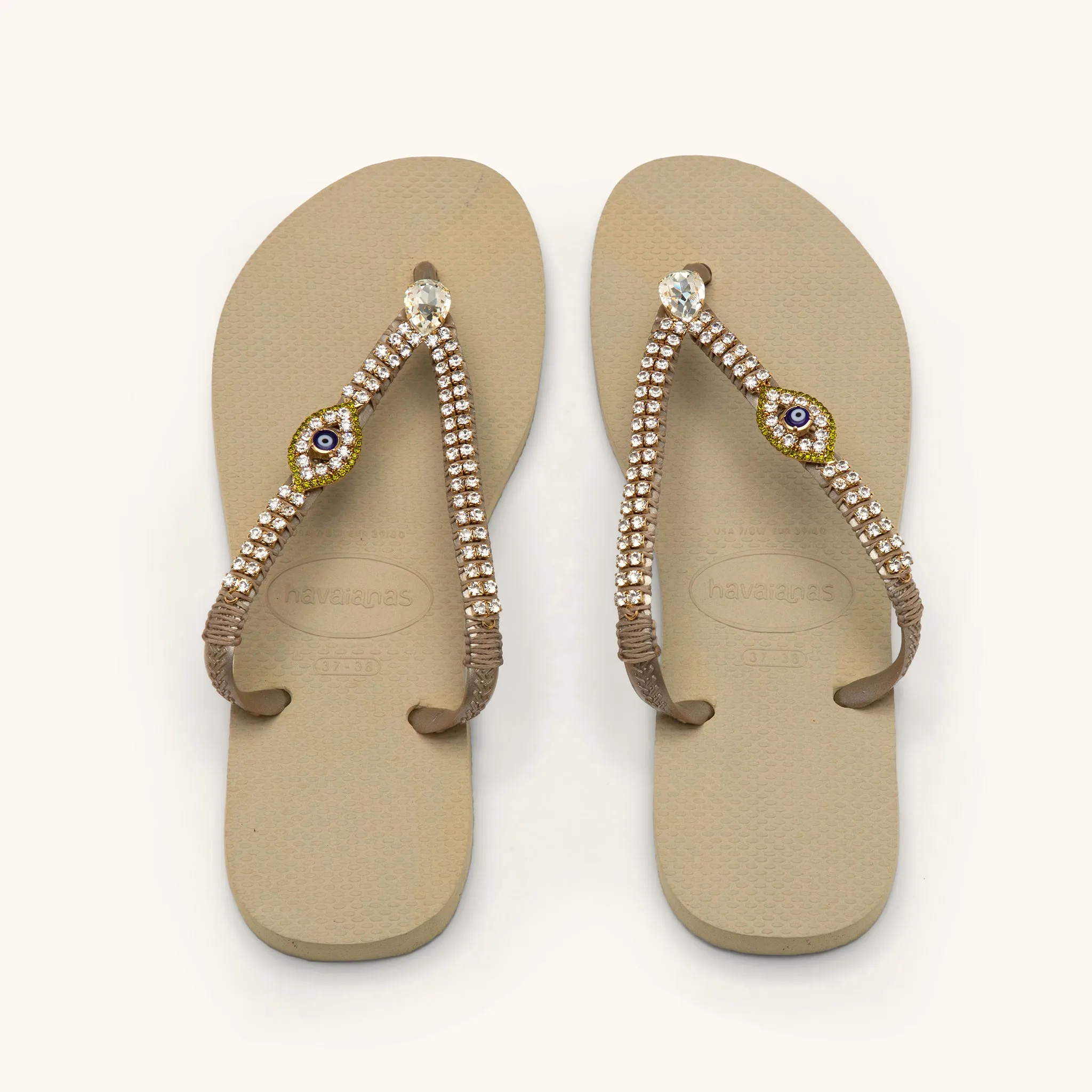 Crystal Flip Flops