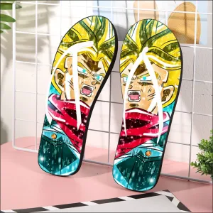 DBZ Trunks Super Saiyan Powerful Battle Ultimate Transformation Design Flip Flops