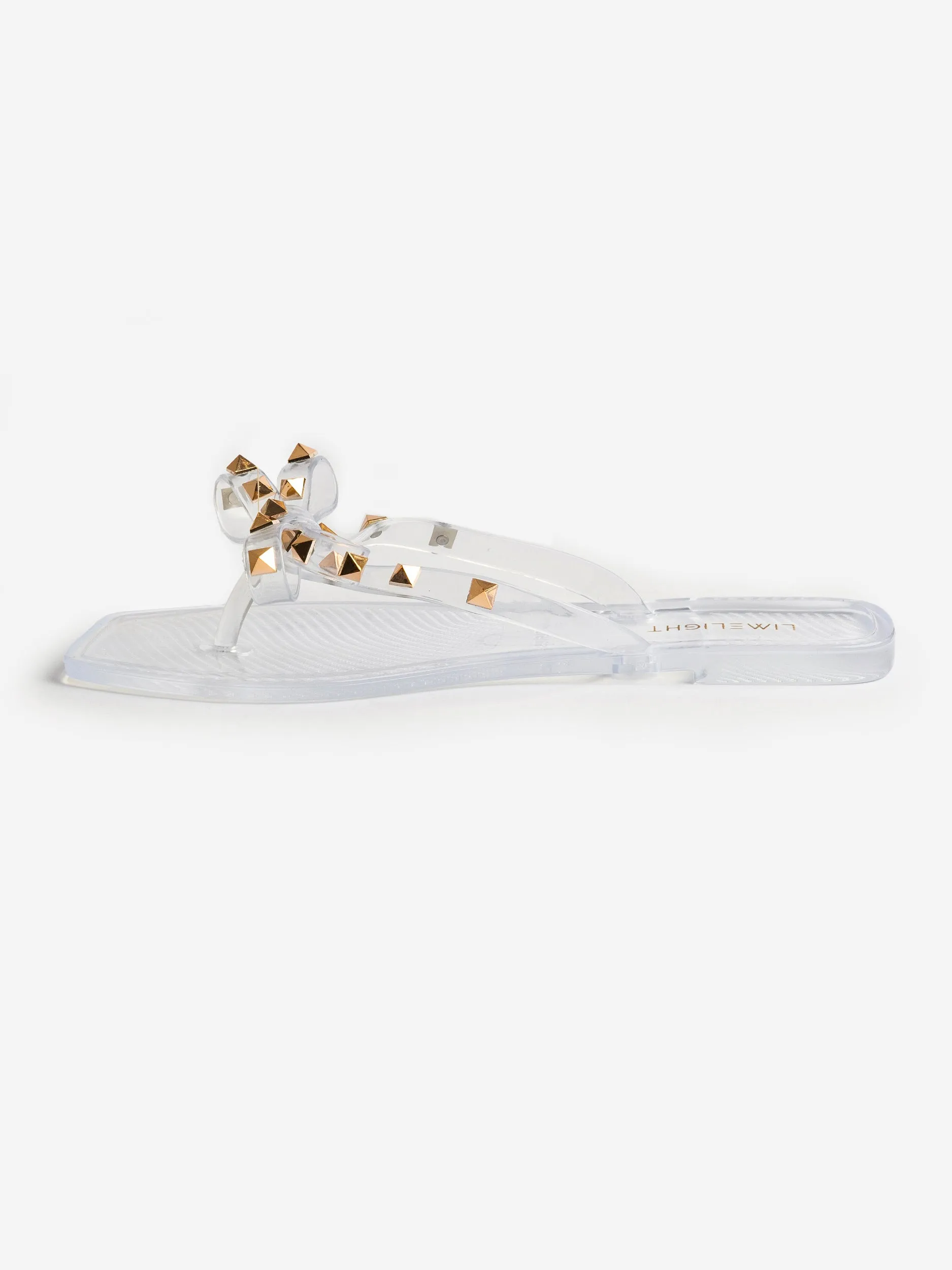 Embellished Bow Tie Flip Flops