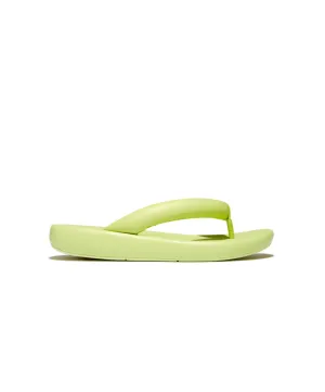 Fitflop IQushion D-Luxe x Roksanda Padded leather Flip Flops Lime