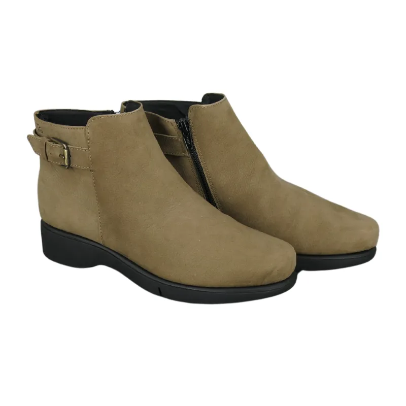 FLEX & GO Dark Chocolate - Nubuck Moss
