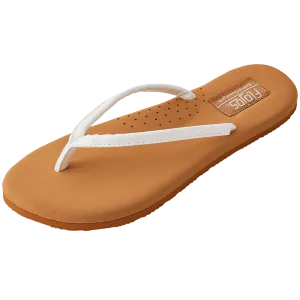 Flojos Womens Fiesta White Tan