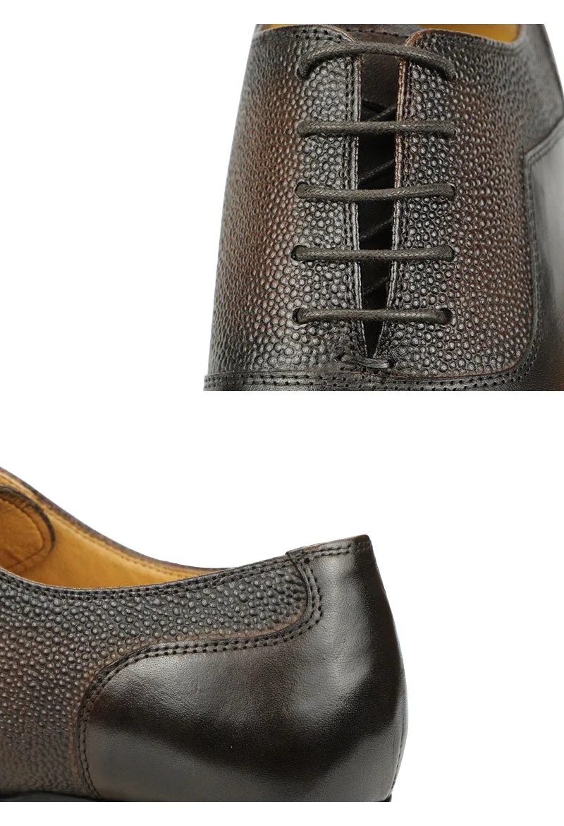 Francis - Dark Academia Dress Oxford Classic Gentleman Style Lace Up Pointed Leather Shoes