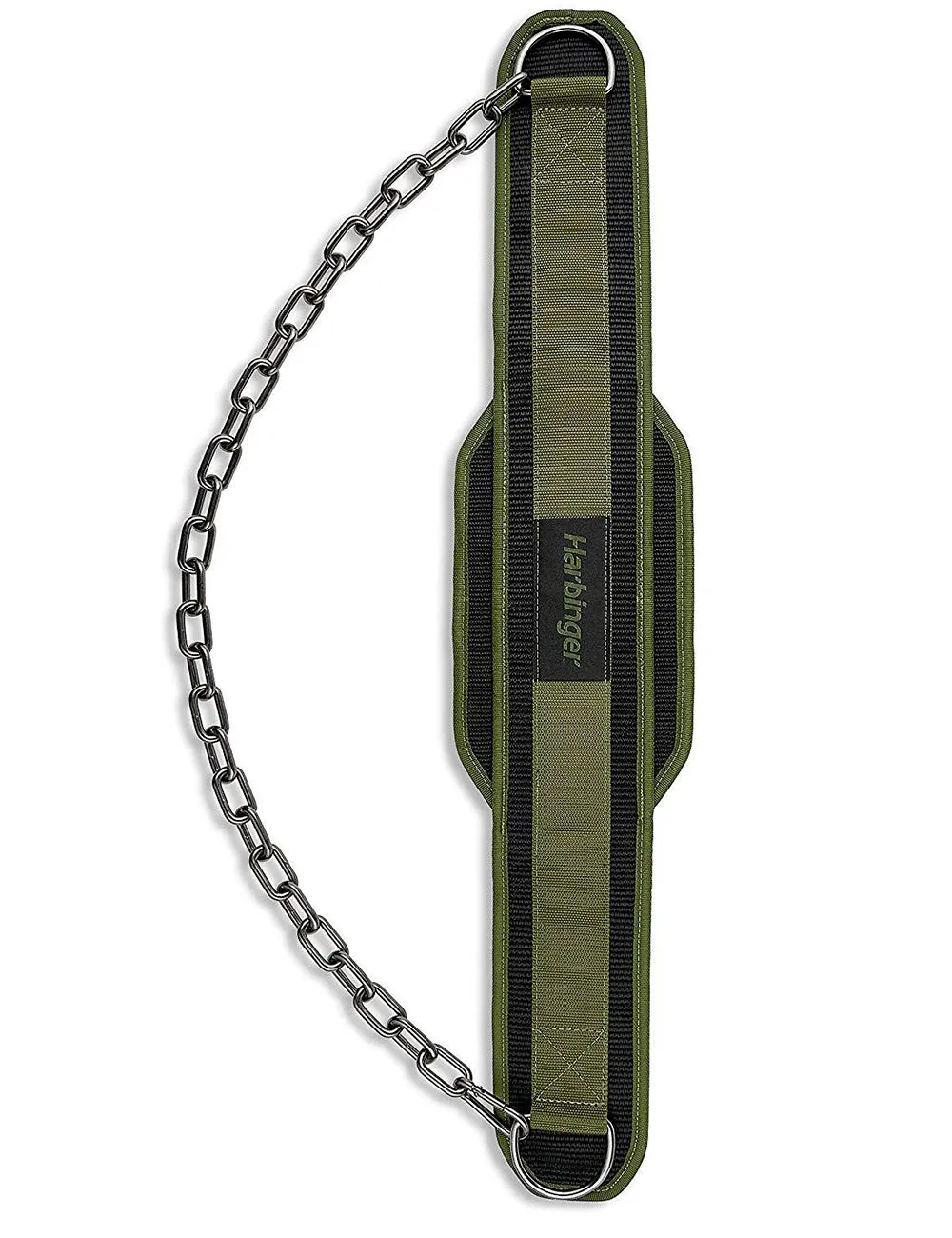 Harbinger Polypropylene Dip Belt with Steel Chain | Color Green