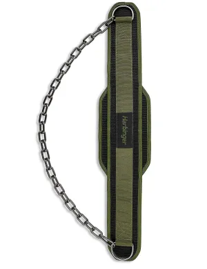 Harbinger Polypropylene Dip Belt with Steel Chain | Color Green