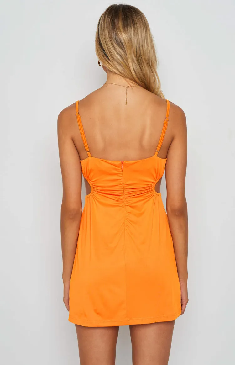 Jenna Cut Out Mini Dress Orange