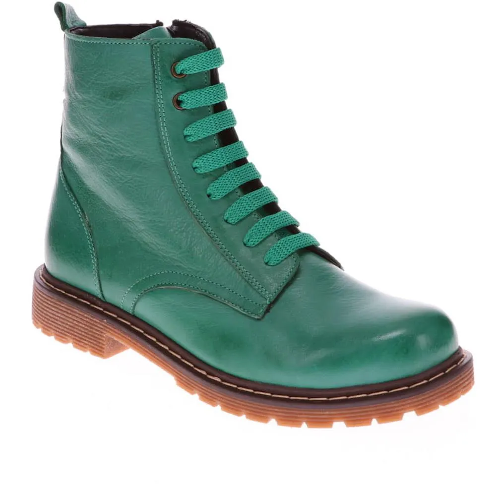 Lace-Up Leather Boots - BELYNR40001 / 326 190
