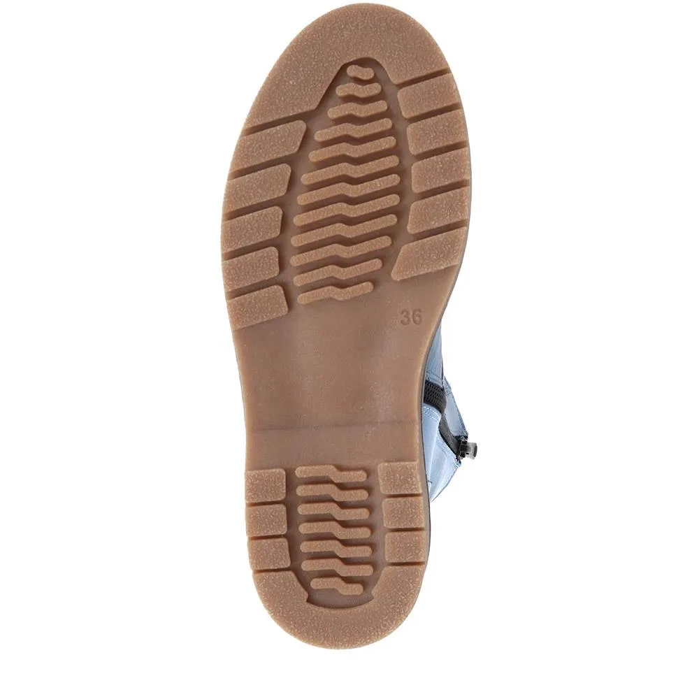 Lace-Up Leather Boots - BELYNR40001 / 326 190