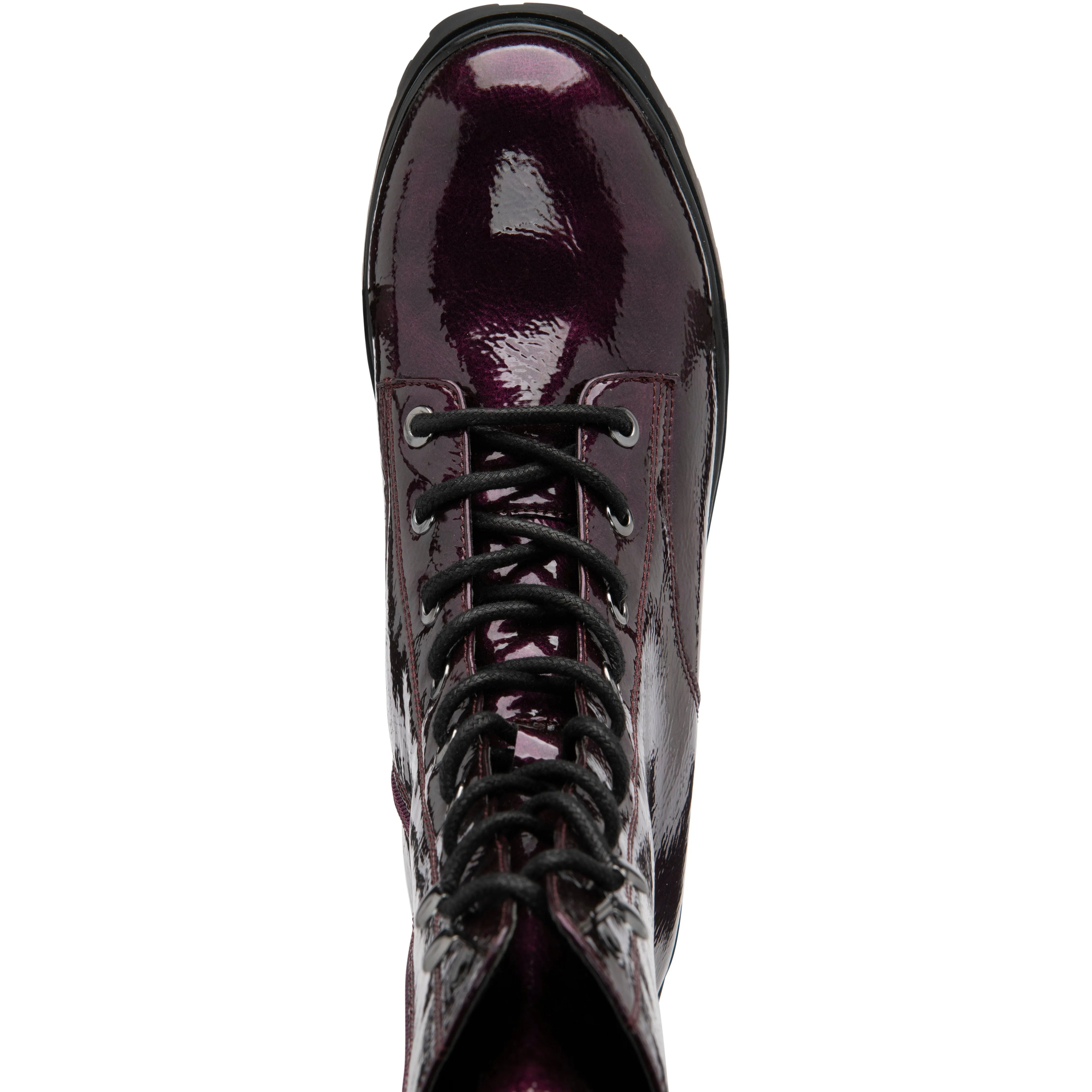 Lotus Mid Calf Boot Delaney PURPLE Patent