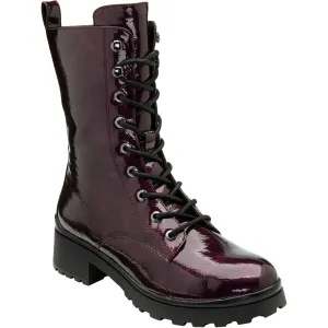 Lotus Mid Calf Boot Delaney PURPLE Patent