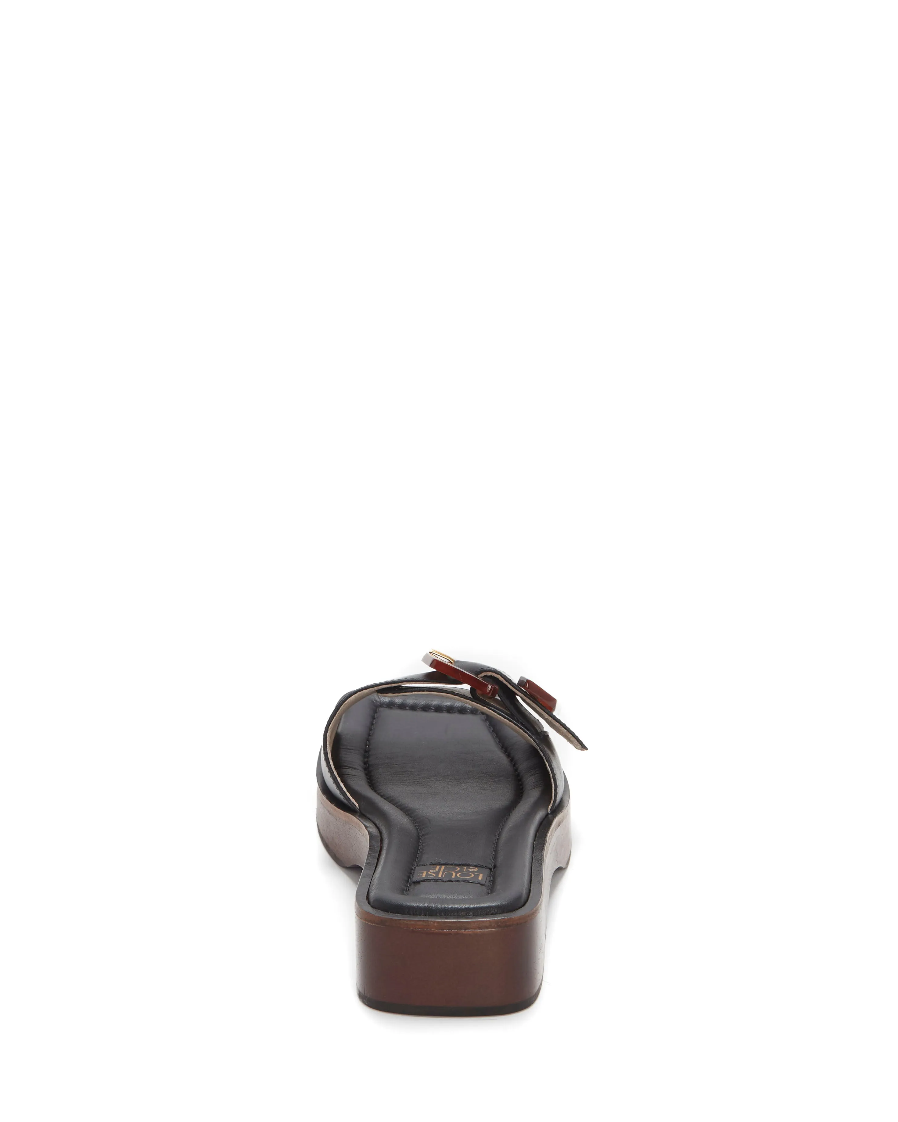 Louise Et Cie ELARA BUCKLE-STRAP Square Open-Toe Mule Slide Slip-On Sandals
