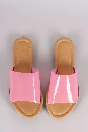 Lucite Single Wide Band Slip-On Sandal