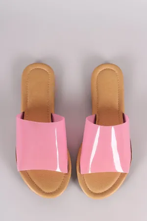 Lucite Single Wide Band Slip-On Sandal