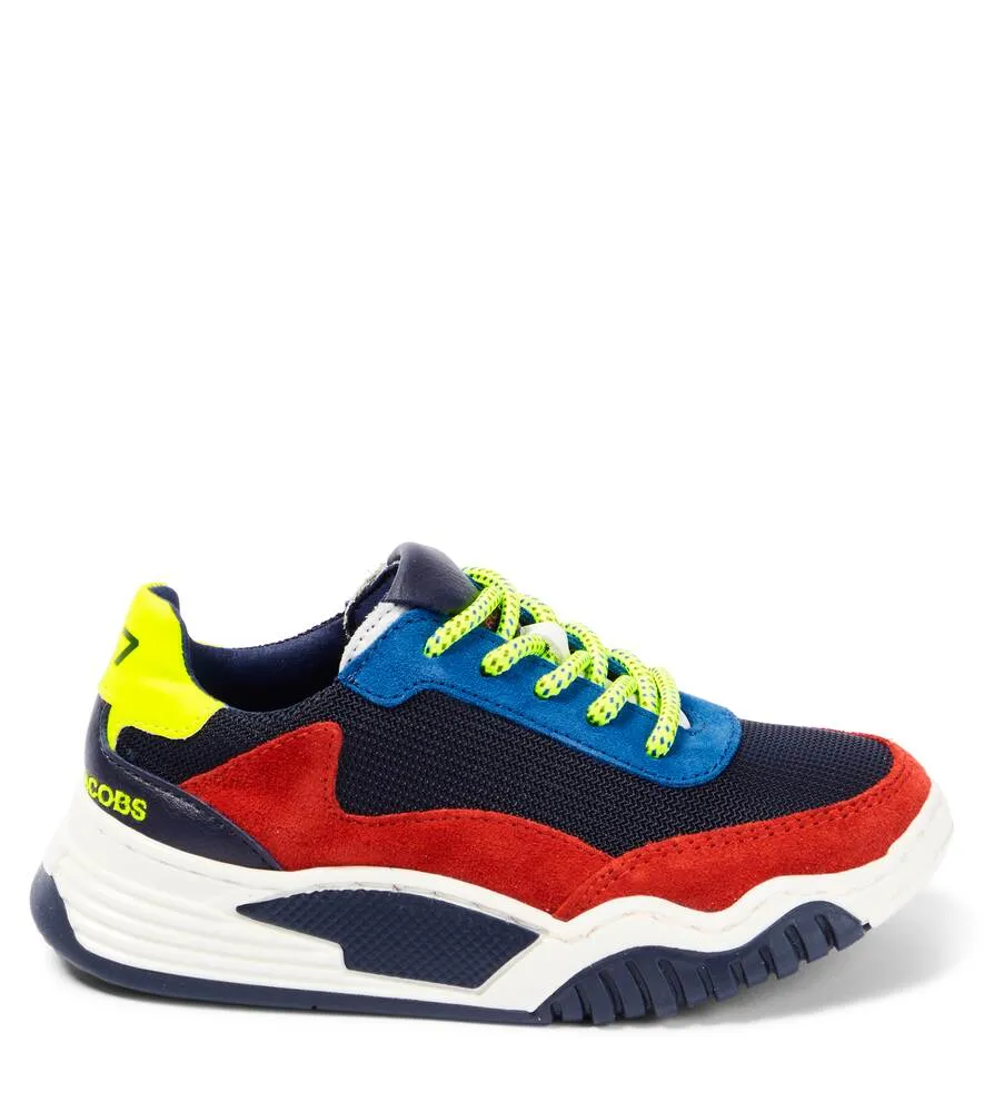 Marc Jacobs Canvas and Suede Lace-up Sneakers, Multicolor