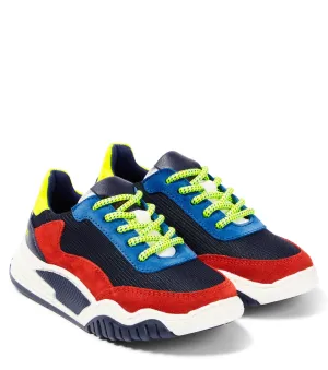 Marc Jacobs Canvas and Suede Lace-up Sneakers, Multicolor