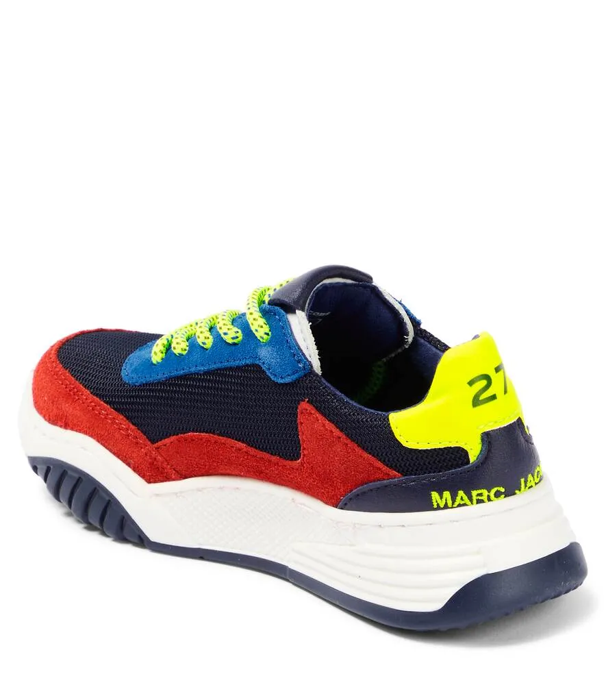 Marc Jacobs Canvas and Suede Lace-up Sneakers, Multicolor