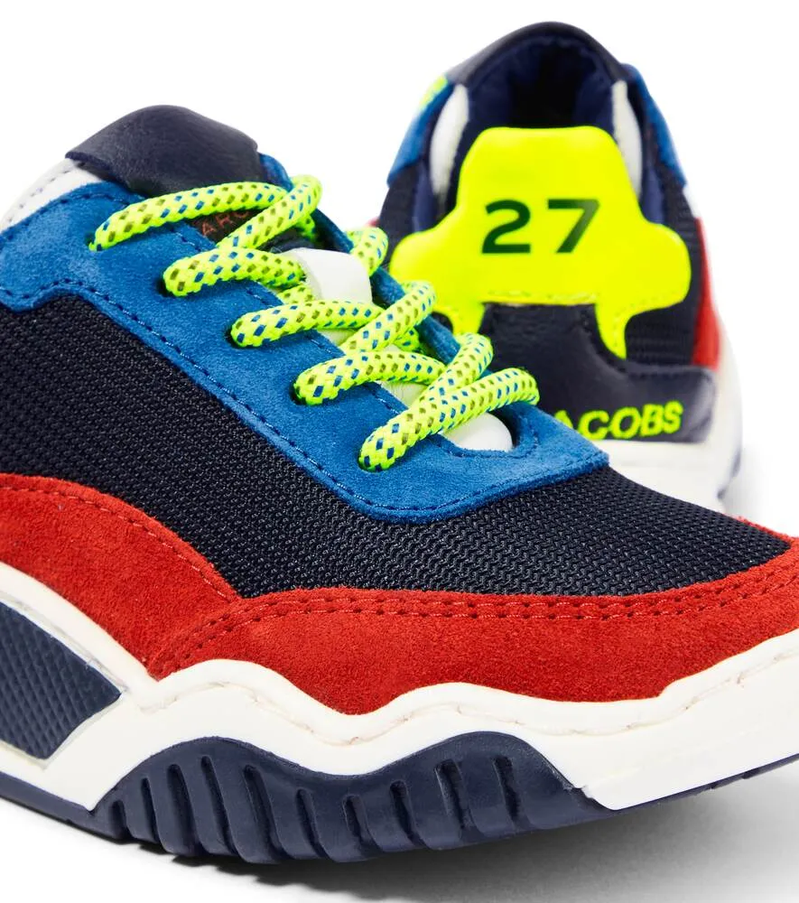 Marc Jacobs Canvas and Suede Lace-up Sneakers, Multicolor