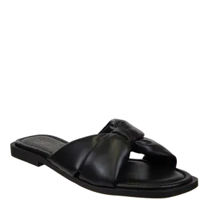 NAKED FEET - GOA in BLACK Flat Sandals