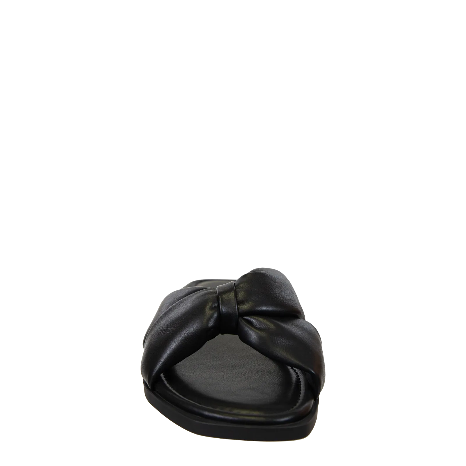 NAKED FEET - GOA in BLACK Flat Sandals