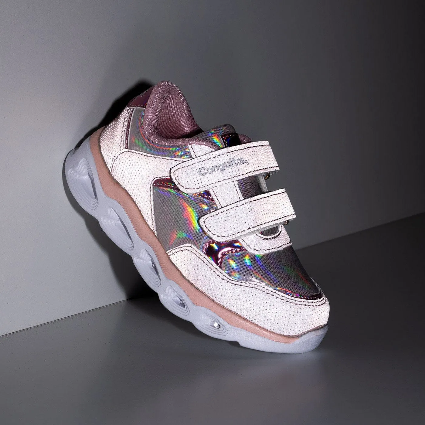 NO Girl's Light Up and Reflectant Sneakers