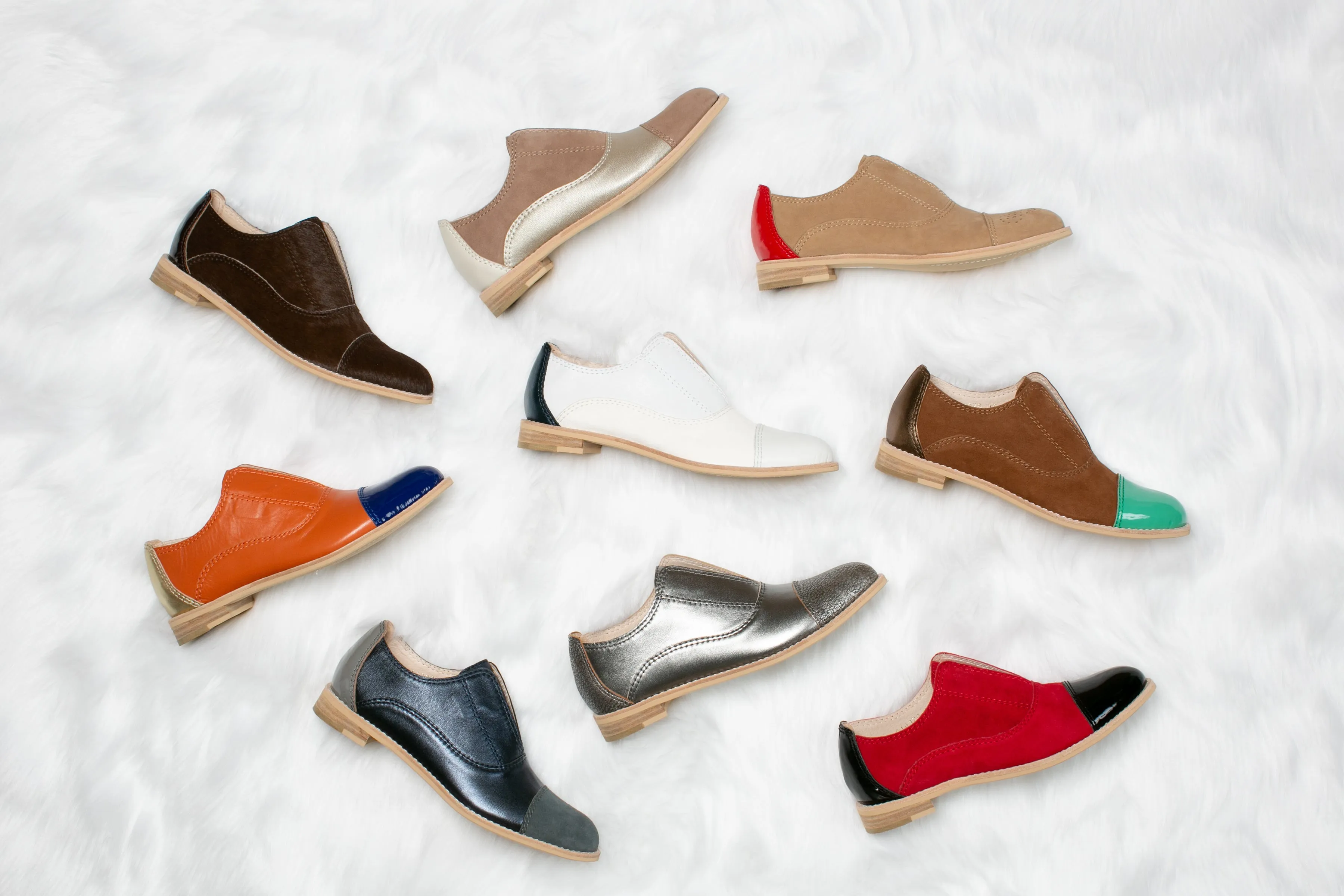 NOISETTE Beige Suede Oxfords
