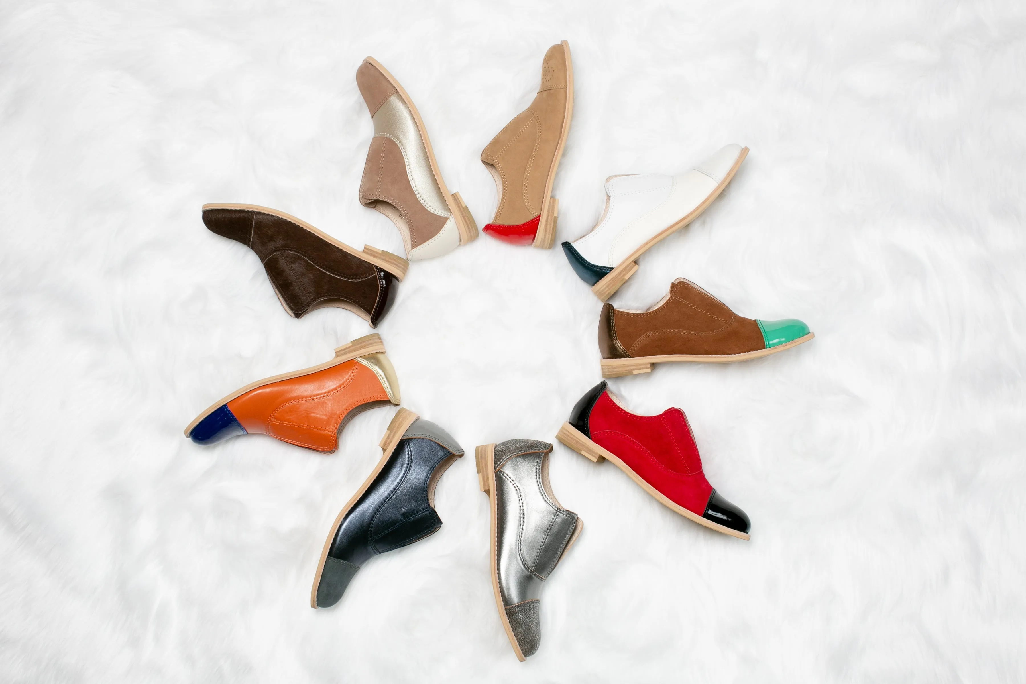 NOISETTE Beige Suede Oxfords