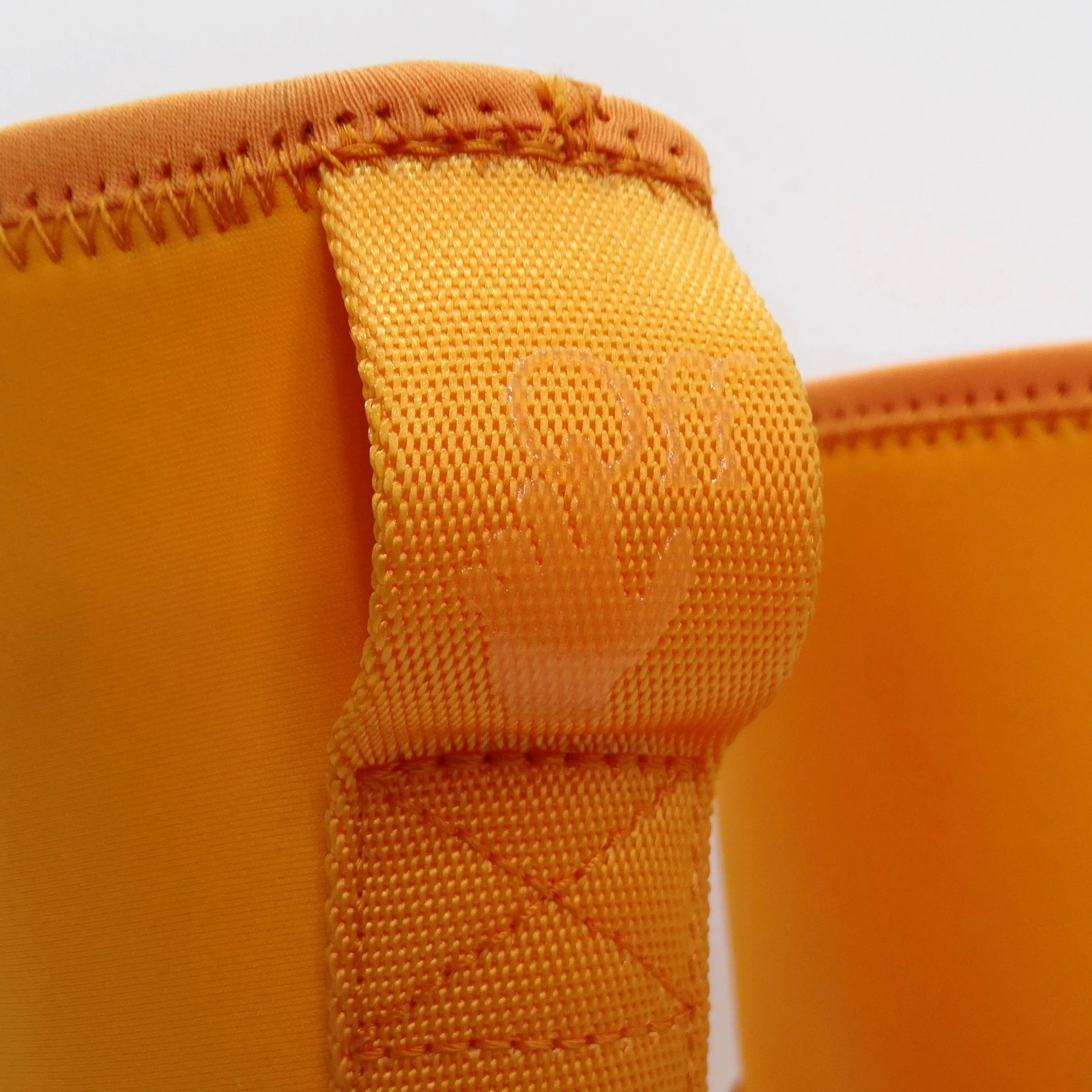 Off White Orange & Blue Rubber Boots