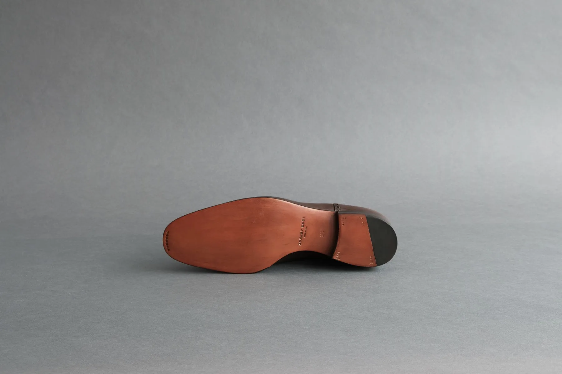 OneFourZero.Piombo Quarter Brogues in Bavarian Calf