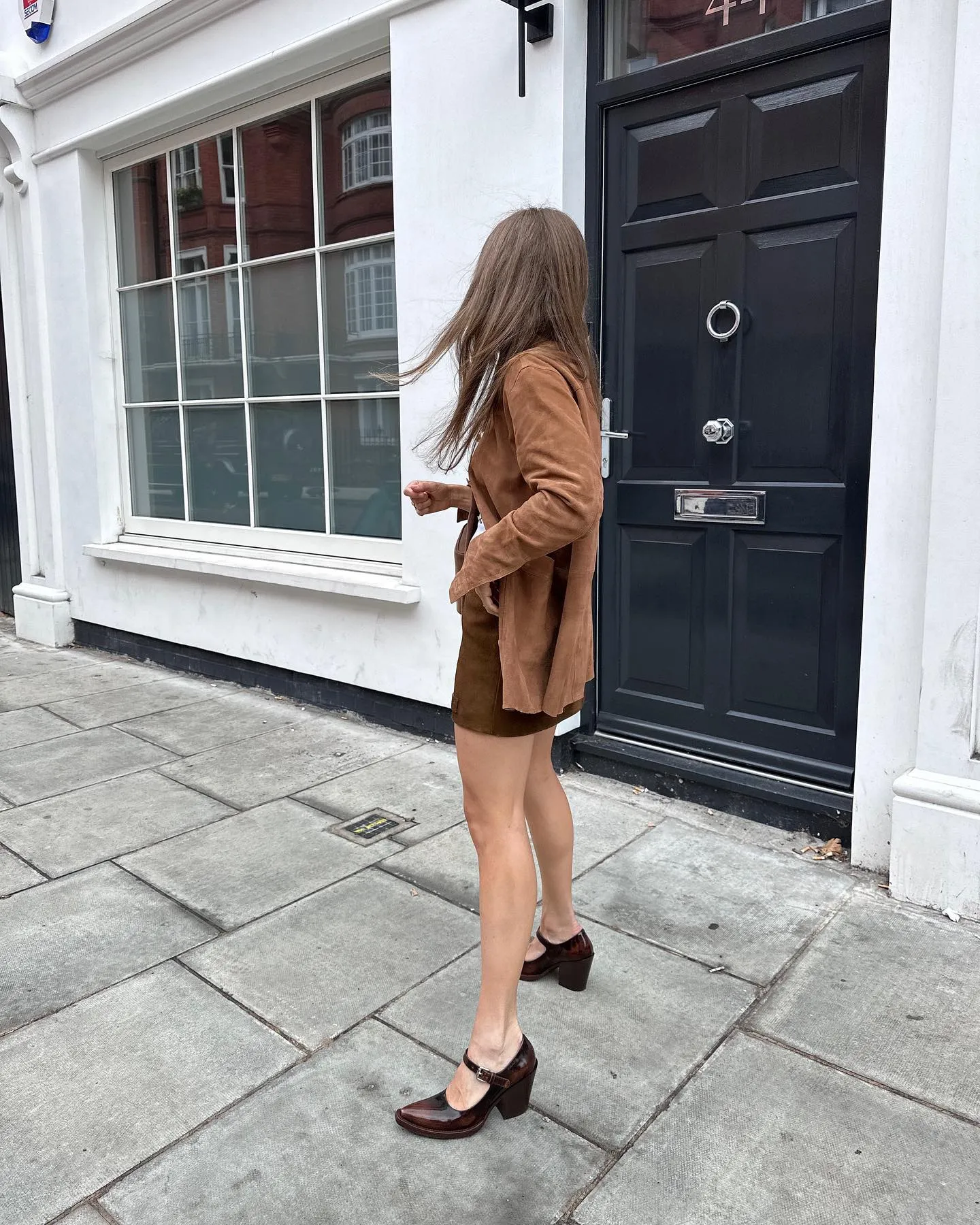 PRADA Brown Leather Mary Jane Court Shoes UK 2 EU 35 