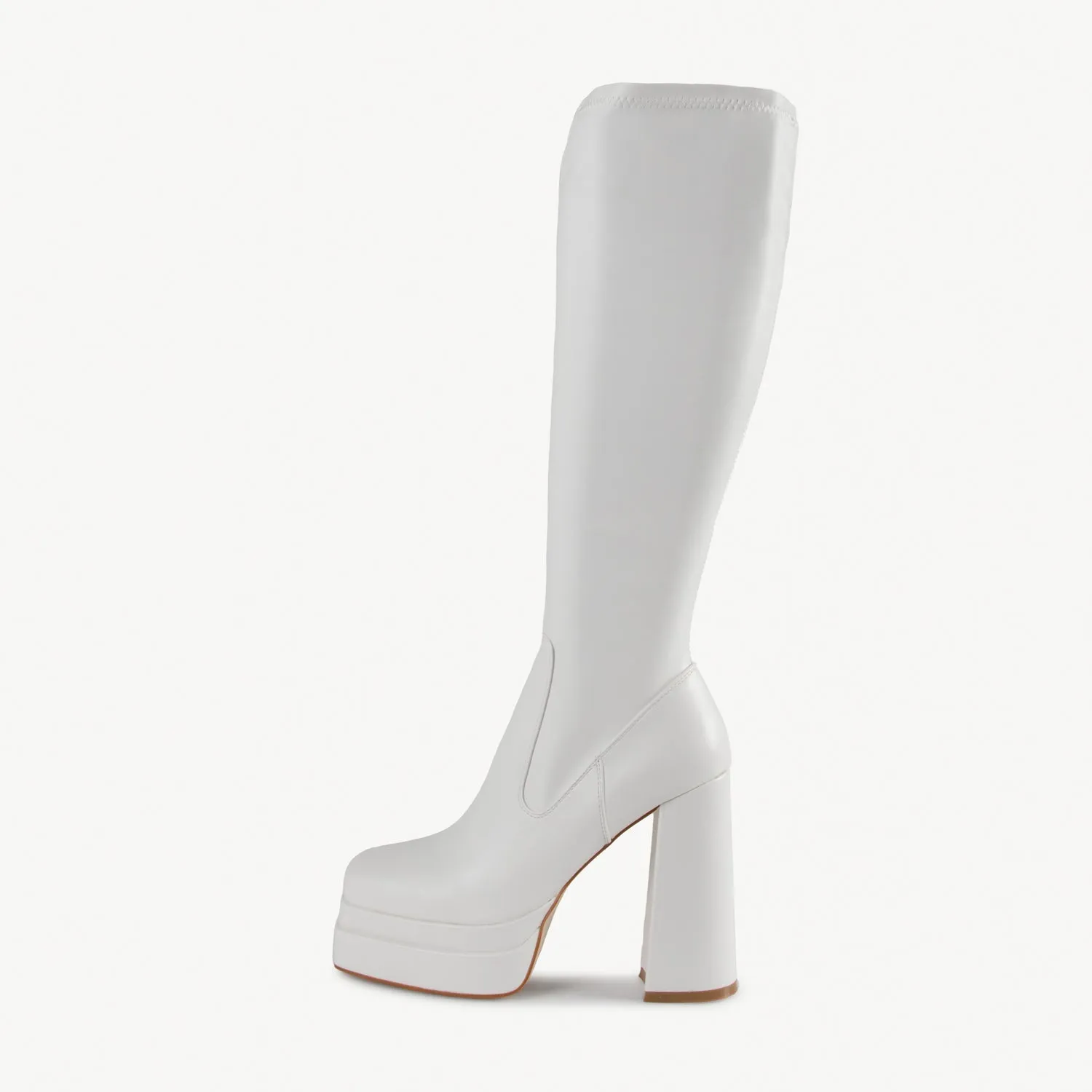 RAID Divina Long Boot in White