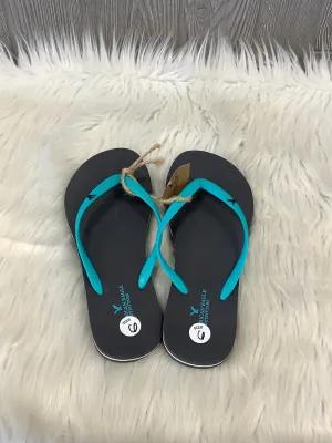 Sandals Flip Flops By American Eagle In Grey, Size: 6