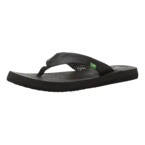 Sanuk Women's Flip-Flops - Yoga Mat Ebony  | SWS2908-EBY