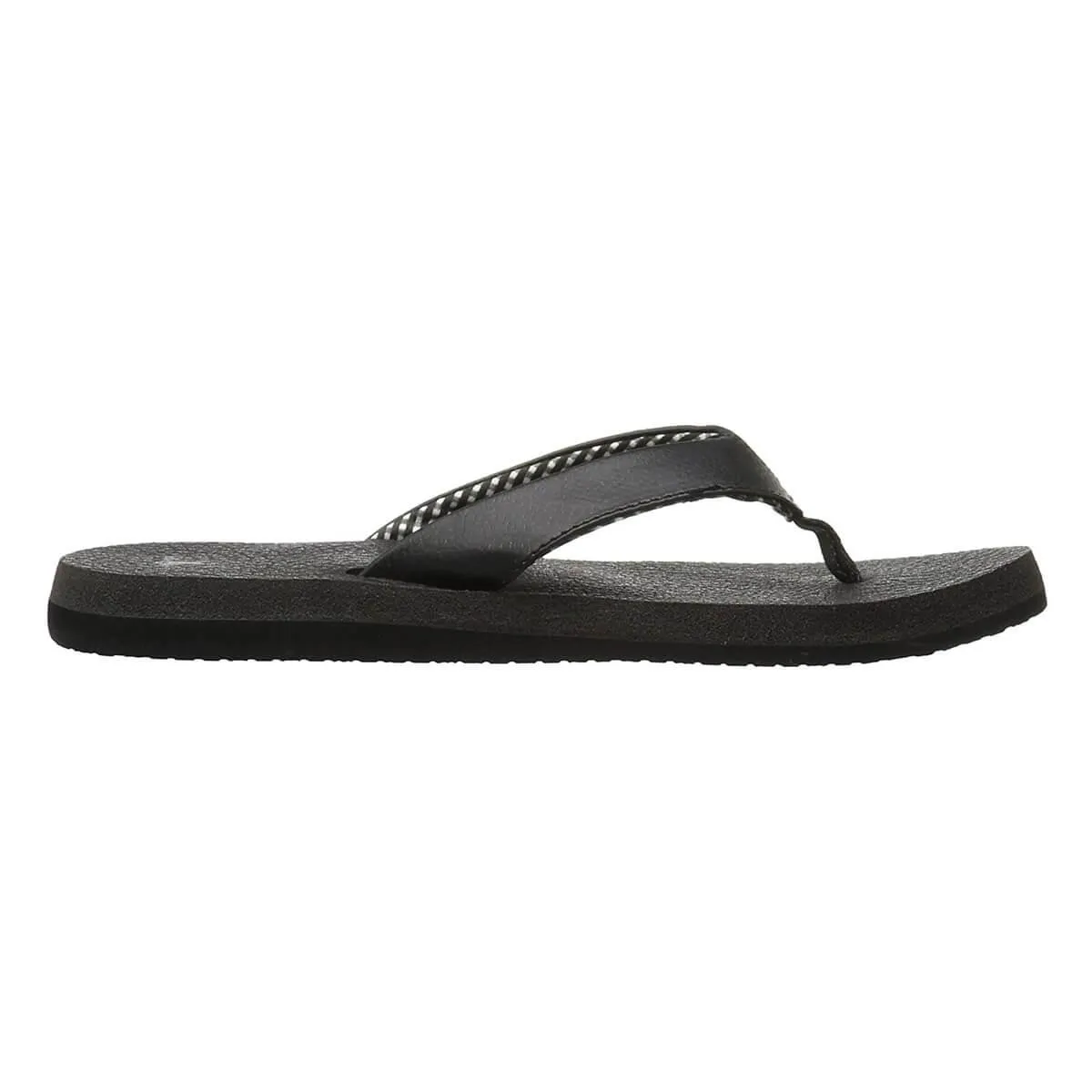Sanuk Women's Flip-Flops - Yoga Mat Ebony  | SWS2908-EBY