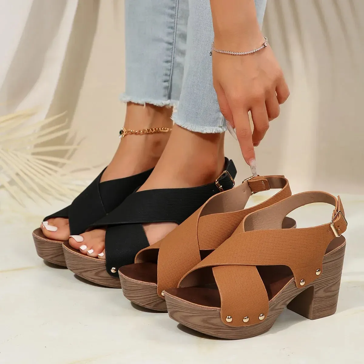 Shira™ - Elevated Heel Sandals
