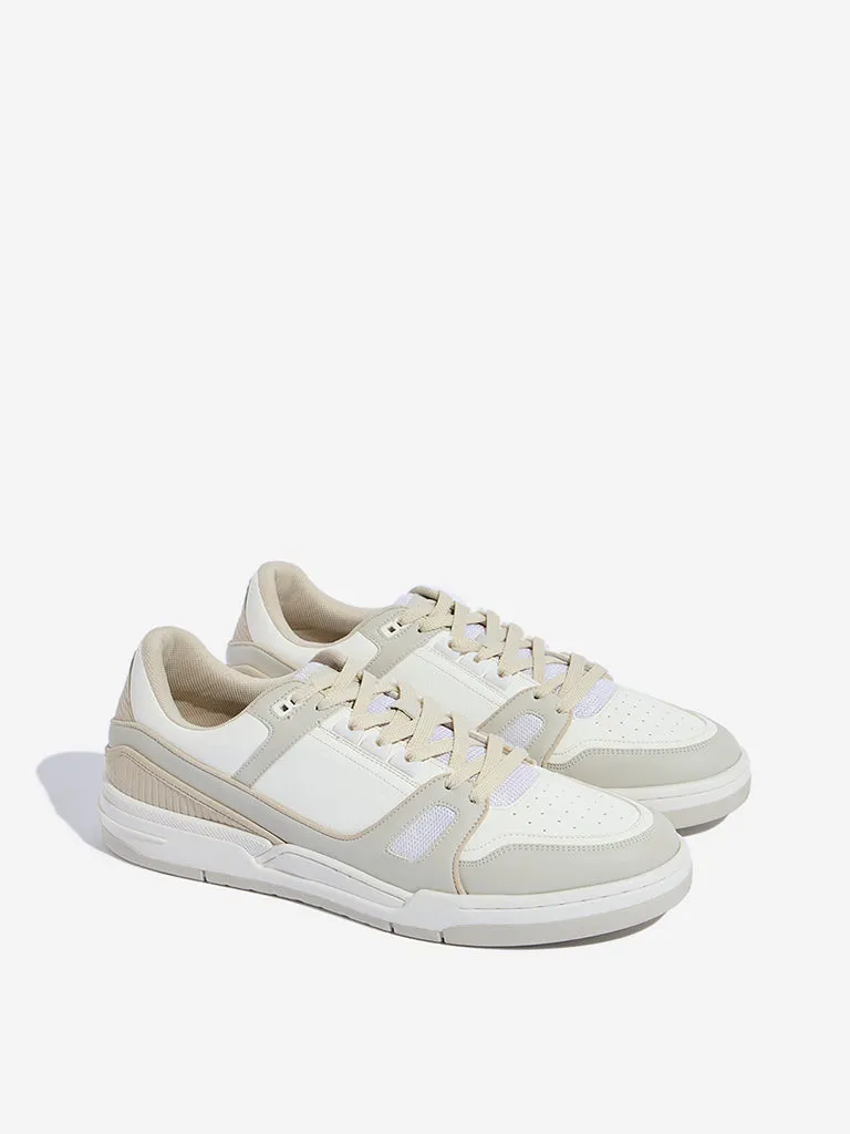 SOLEPLAY Light Grey Perforated Sneakers